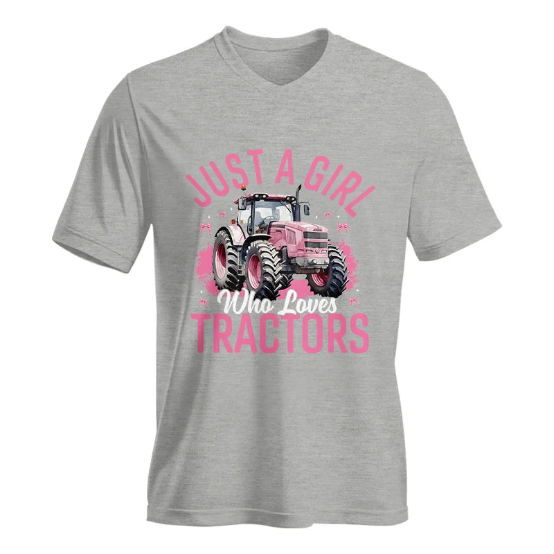 Just A Girl Who Loves Tractors 2 - Unisex Jersey Short Sleeve V-Neck Tee