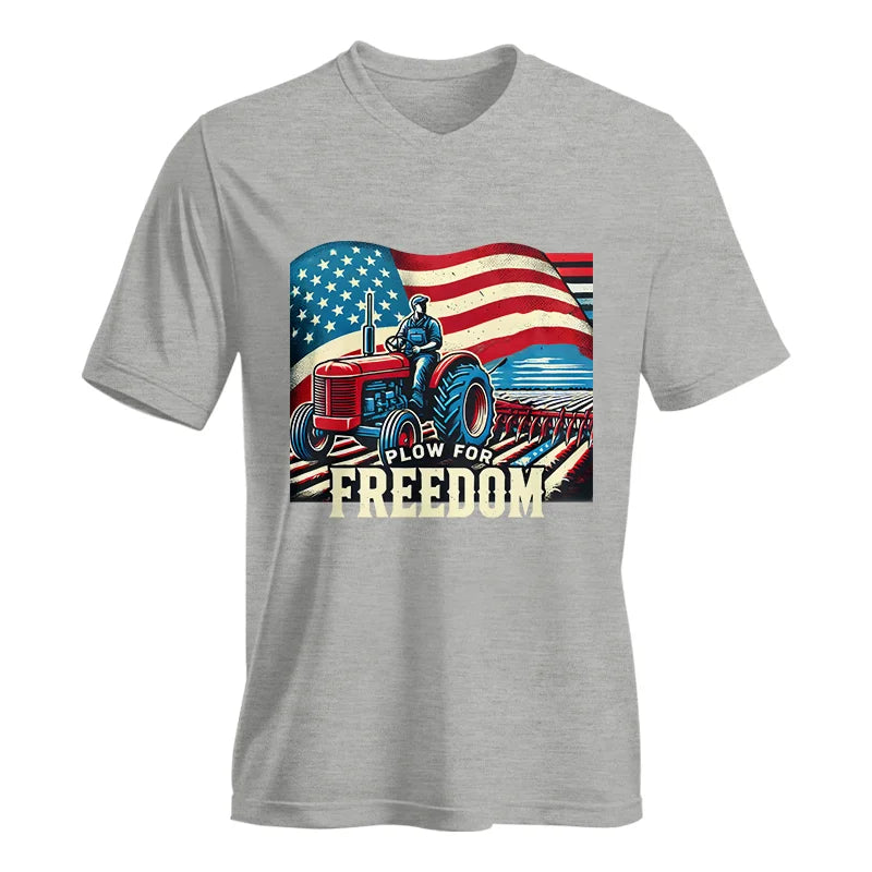 Plow For Freedom 2 - Unisex Jersey Short Sleeve V-Neck Tee