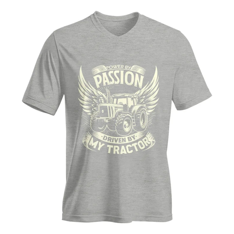 Powered By Passion - Unisex Jersey Short Sleeve V-Neck Tee