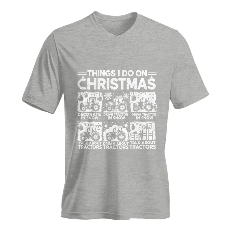 Image of Things I Do On Christmas - Unisex Jersey Short Sleeve V-Neck Tee