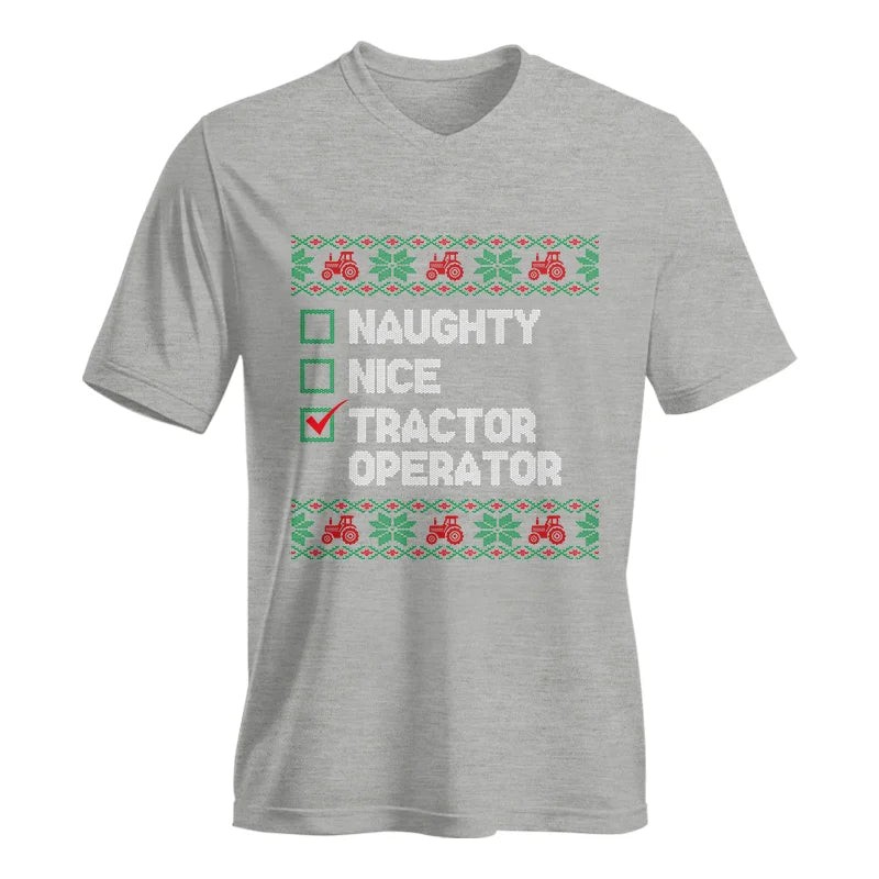 Tractor Operator - Unisex Jersey Short Sleeve V-Neck Tee