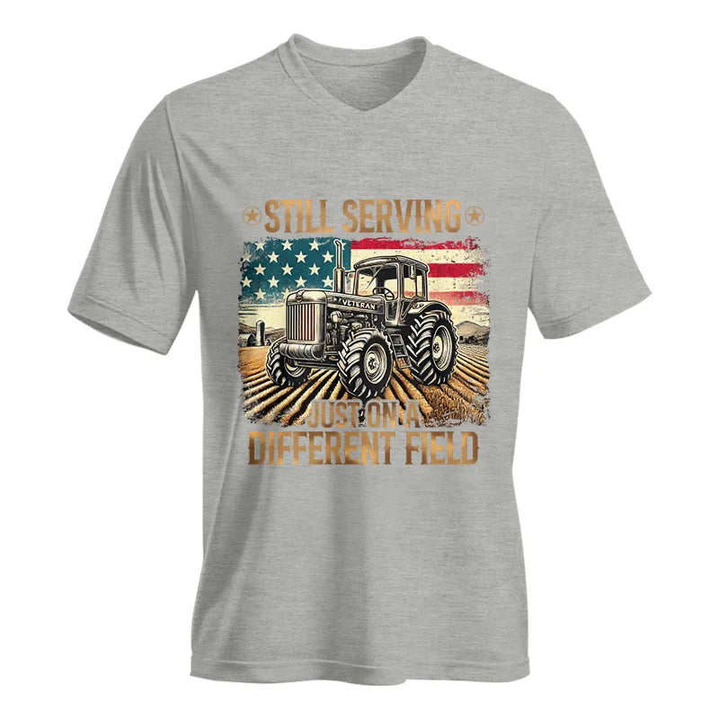 Veteran Farmer Still Serving 2 - Unisex Jersey Short Sleeve V-Neck Tee