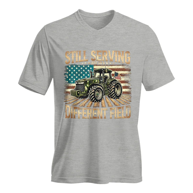 Veteran Farmer Still Serving 5 - Unisex Jersey Short Sleeve V-Neck Tee