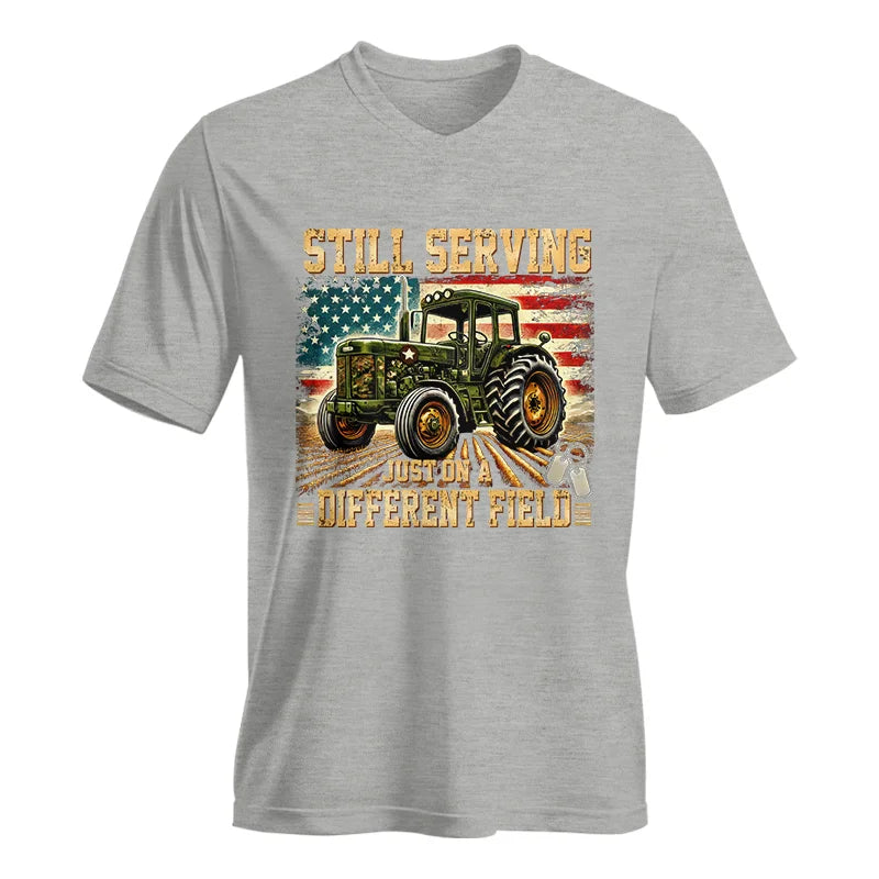 Veteran Farmer Still Serving 7 - Unisex Jersey Short Sleeve V-Neck Tee