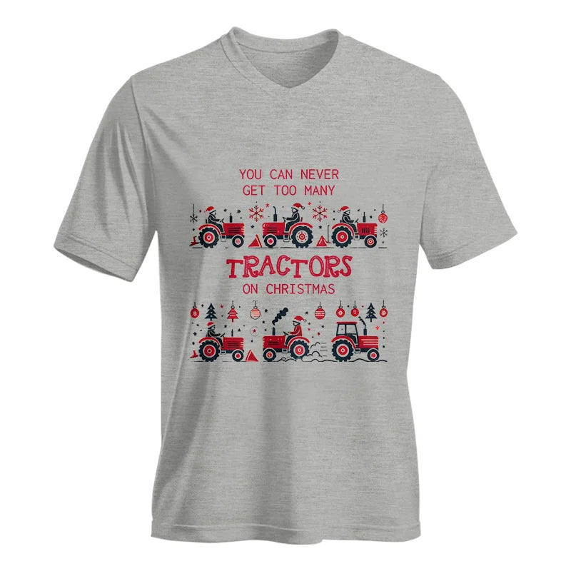 You Can Never Get Too Many Tractors On Christmas 2 - Unisex Jersey Short Sleeve V-Neck Tee