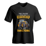 Get more tractors 20 - Unisex Jersey Short Sleeve V-Neck Tee