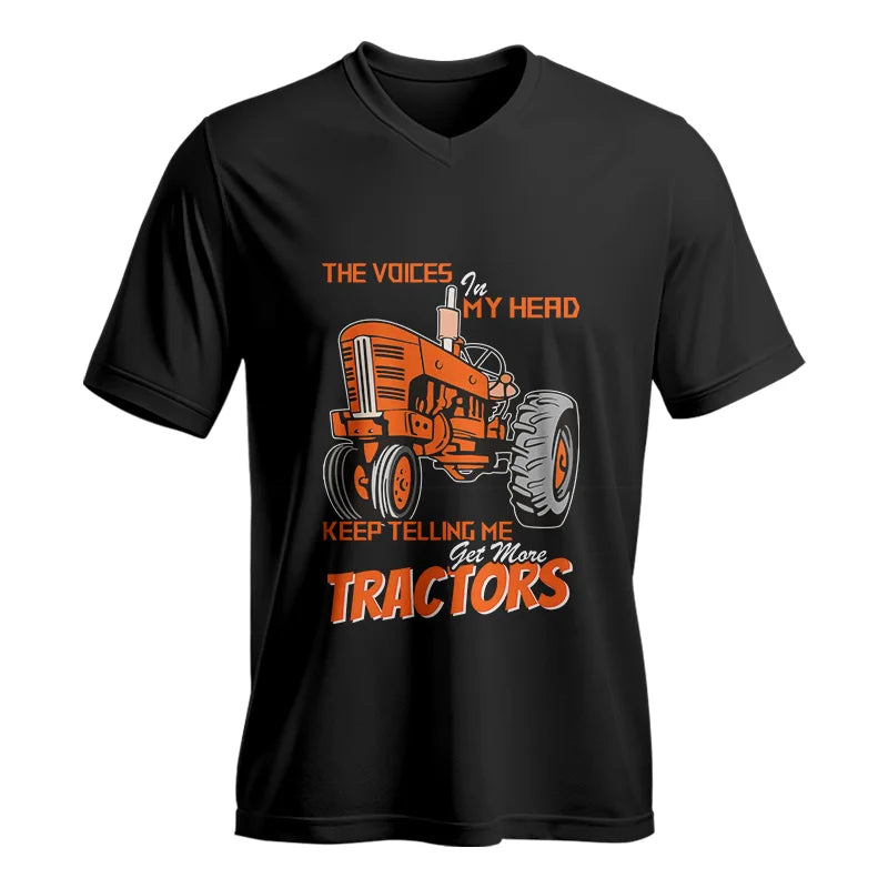 Get More Tractors 3 - Unisex Jersey Short Sleeve V-Neck Tee