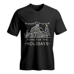 Home For The Holidays - Unisex Jersey Short Sleeve V-Neck Tee