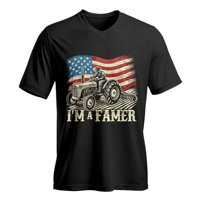 Image of I'm A Famer - Unisex Jersey Short Sleeve V-Neck Tee