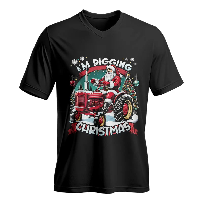 Image of I'm Digging Christmas - Unisex Jersey Short Sleeve V-Neck Tee