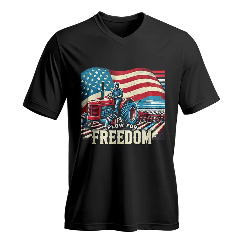 Image of Plow For Freedom 2 - Unisex Jersey Short Sleeve V-Neck Tee