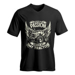 Powered By Passion - Unisex Jersey Short Sleeve V-Neck Tee