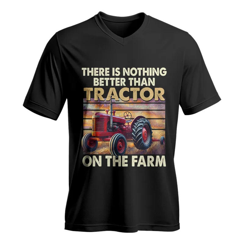 There Is Nothing Better Than Tractor On The Farm 1 - Unisex Jersey Short Sleeve V-Neck Tee