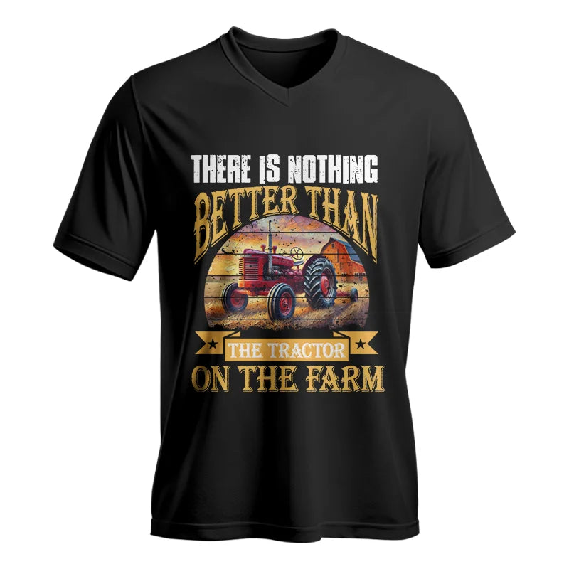 There Is Nothing Better Than Tractor On The Farm 2 - Unisex Jersey Short Sleeve V-Neck Tee