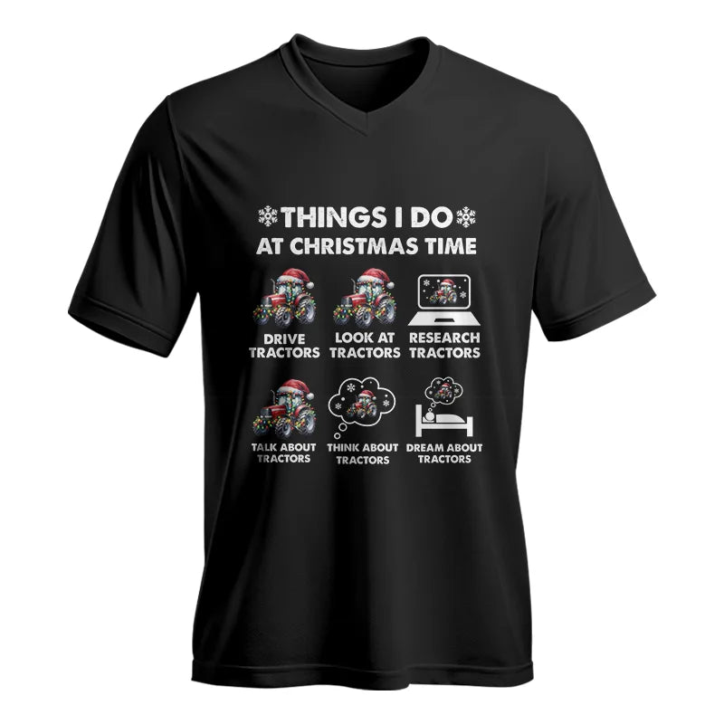 Image of Things I Do At Christmas Time - Unisex Jersey Short Sleeve V-Neck Tee