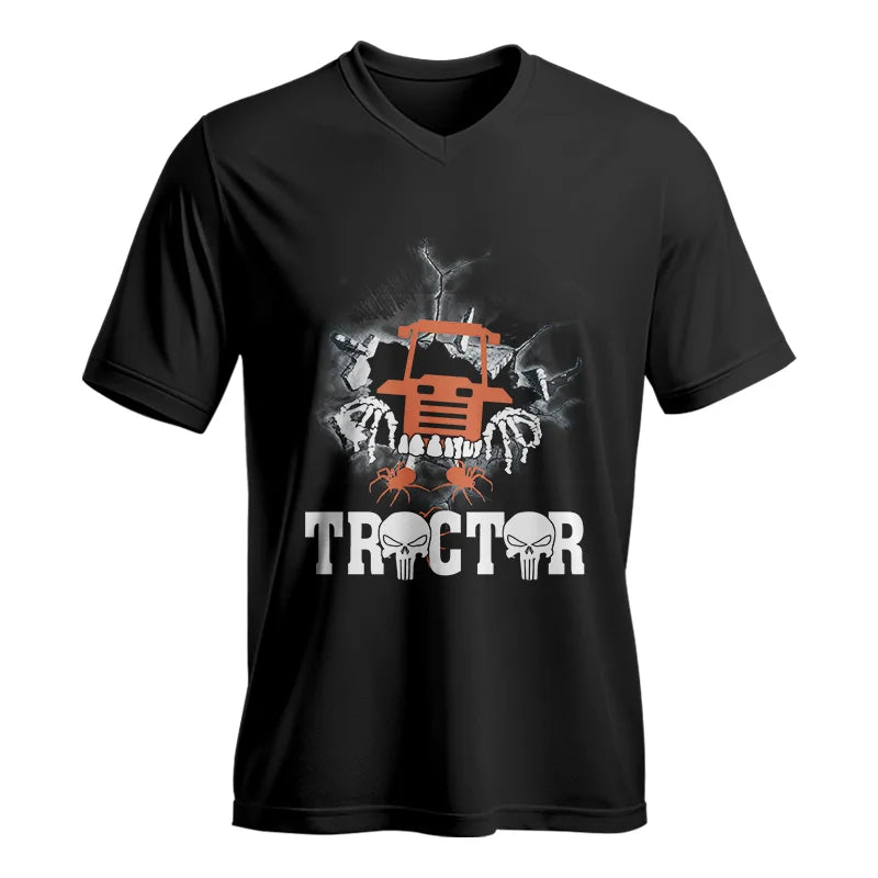 Tractor Is My Life - Unisex Jersey Short Sleeve V-Neck Tee