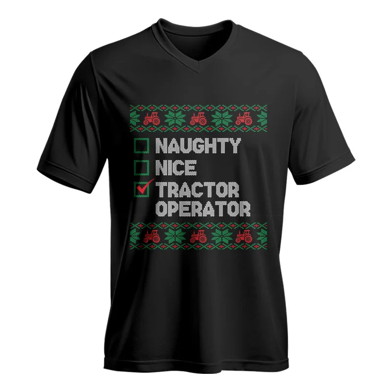 Image of Tractor Operator - Unisex Jersey Short Sleeve V-Neck Tee