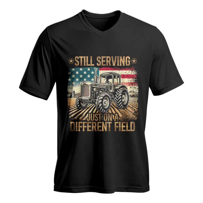 Veteran Farmer Still Serving 2 - Unisex Jersey Short Sleeve V-Neck Tee