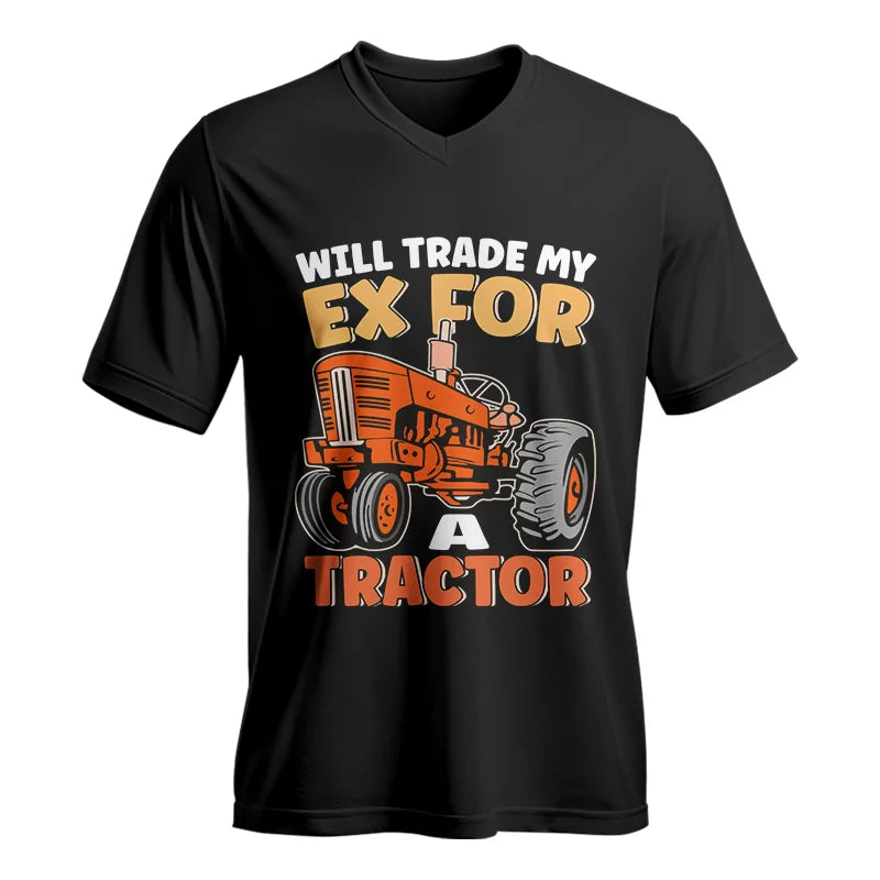 Will Trade My Ex For Tractor - Unisex Jersey Short Sleeve V-Neck Tee