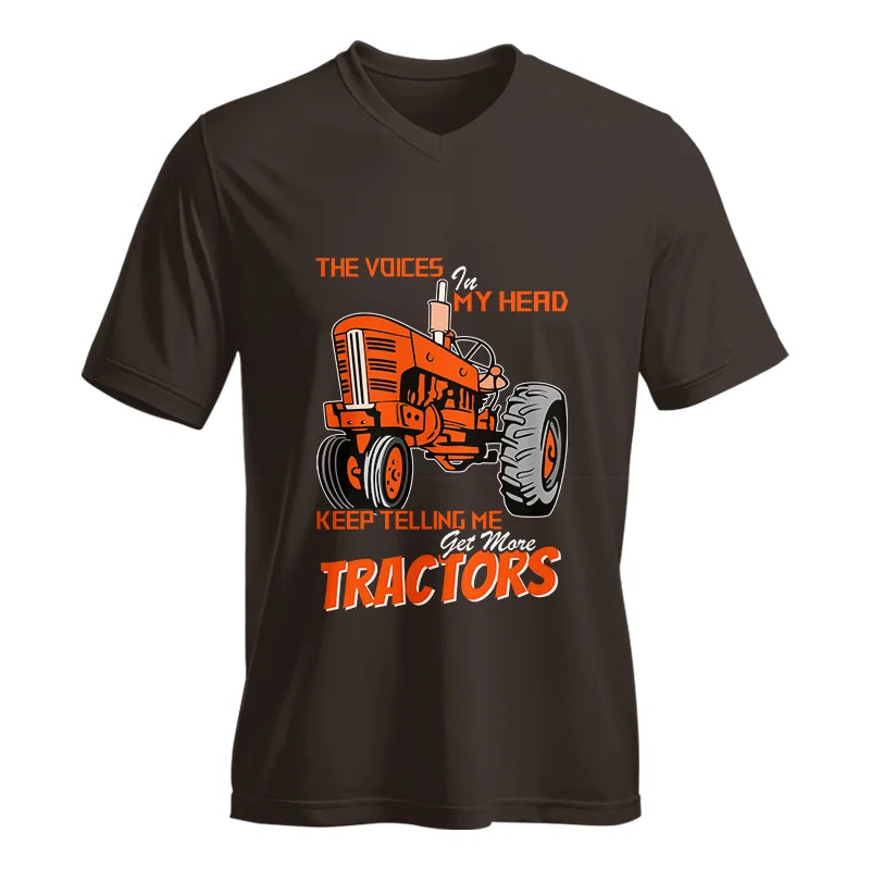 Image of Get More Tractors 3 - Unisex Jersey Short Sleeve V-Neck Tee