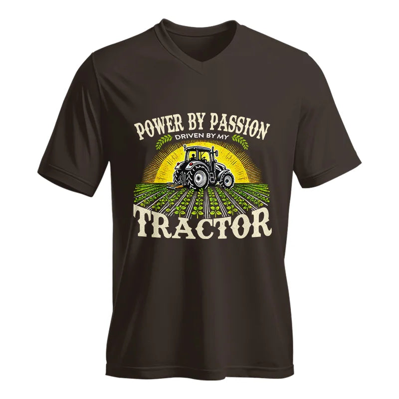 Powered By Passion 3 - Unisex Jersey Short Sleeve V-Neck Tee