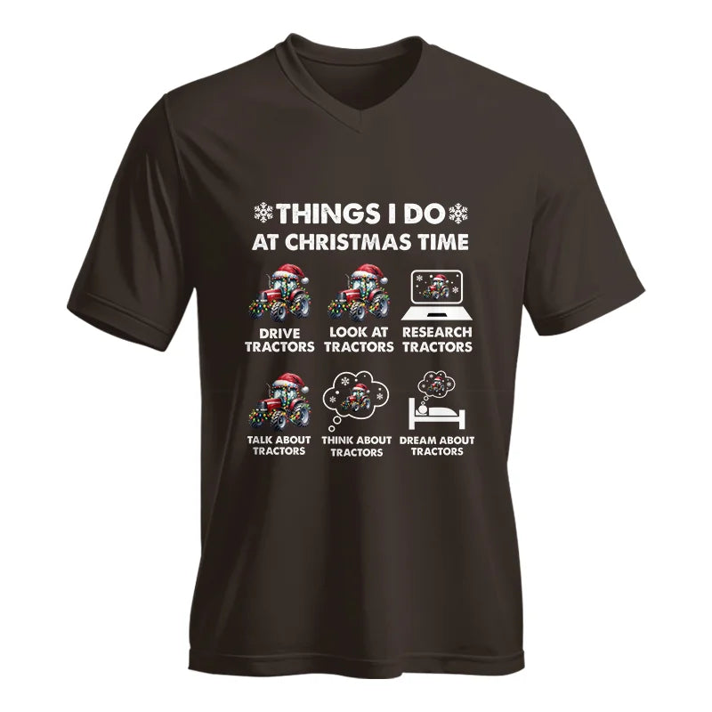 Things I Do At Christmas Time - Unisex Jersey Short Sleeve V-Neck Tee