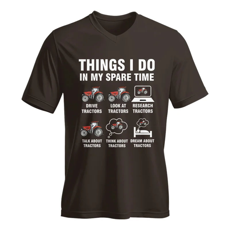 Image of Things I Do In My Spare Time - Unisex Jersey Short Sleeve V-Neck Tee