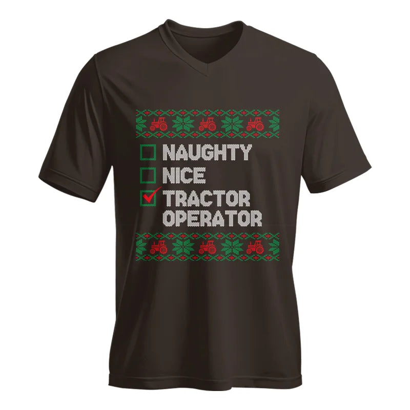 Tractor Operator - Unisex Jersey Short Sleeve V-Neck Tee