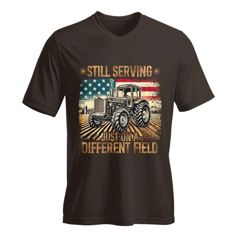 Veteran Farmer Still Serving 2 - Unisex Jersey Short Sleeve V-Neck Tee