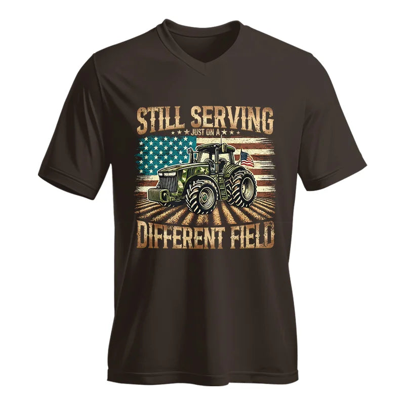 Veteran Farmer Still Serving 5 - Unisex Jersey Short Sleeve V-Neck Tee