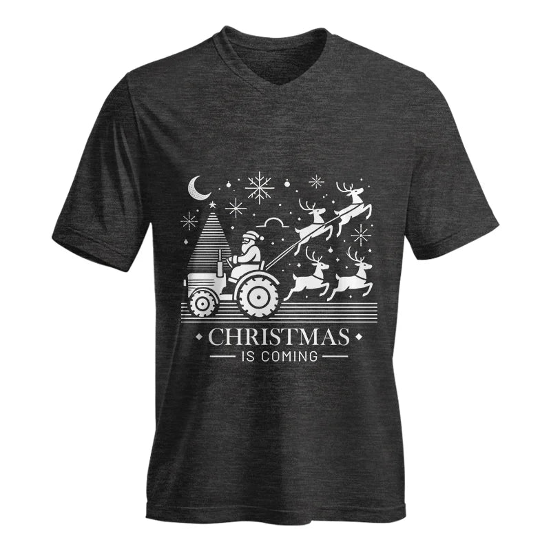 Christmas Is Coming 3 - Unisex Jersey Short Sleeve V-Neck Tee