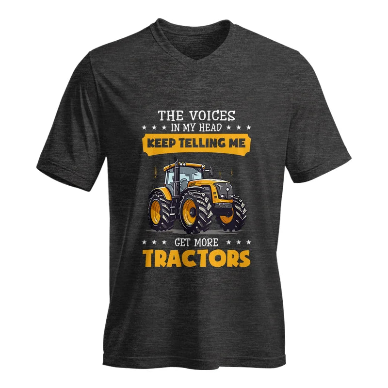 Image of Get more tractors 20 - Unisex Jersey Short Sleeve V-Neck Tee