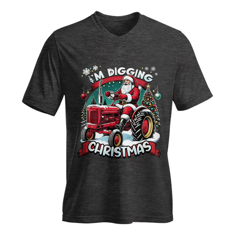 Image of I'm Digging Christmas - Unisex Jersey Short Sleeve V-Neck Tee