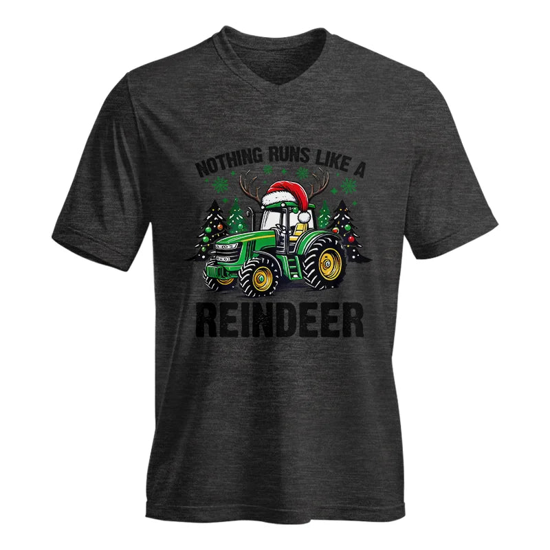 Nothing Runs Like A Reindeer 3 - Unisex Jersey Short Sleeve V-Neck Tee