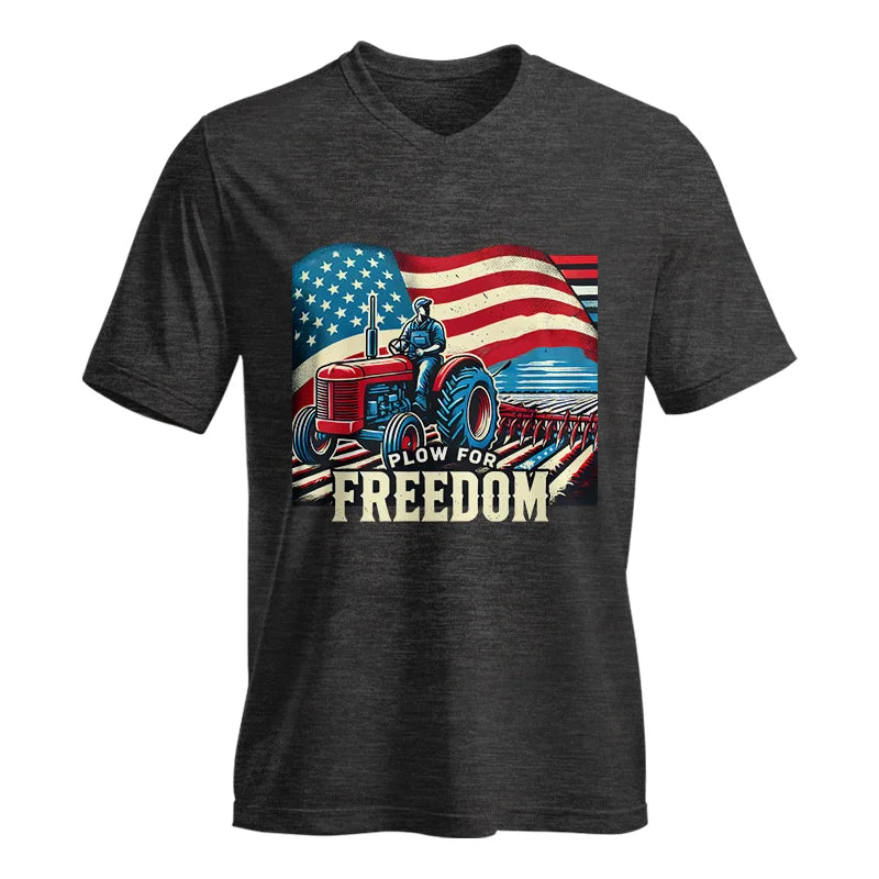 Image of Plow For Freedom 2 - Unisex Jersey Short Sleeve V-Neck Tee