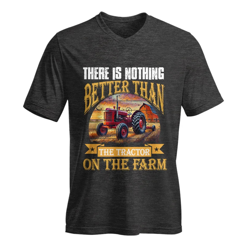 Image of There Is Nothing Better Than Tractor On The Farm 2 - Unisex Jersey Short Sleeve V-Neck Tee