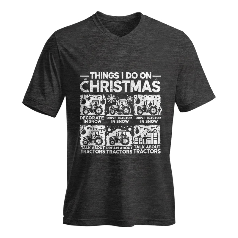 Image of Things I Do On Christmas - Unisex Jersey Short Sleeve V-Neck Tee