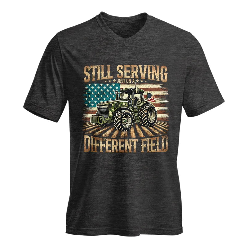 Veteran Farmer Still Serving 5 - Unisex Jersey Short Sleeve V-Neck Tee