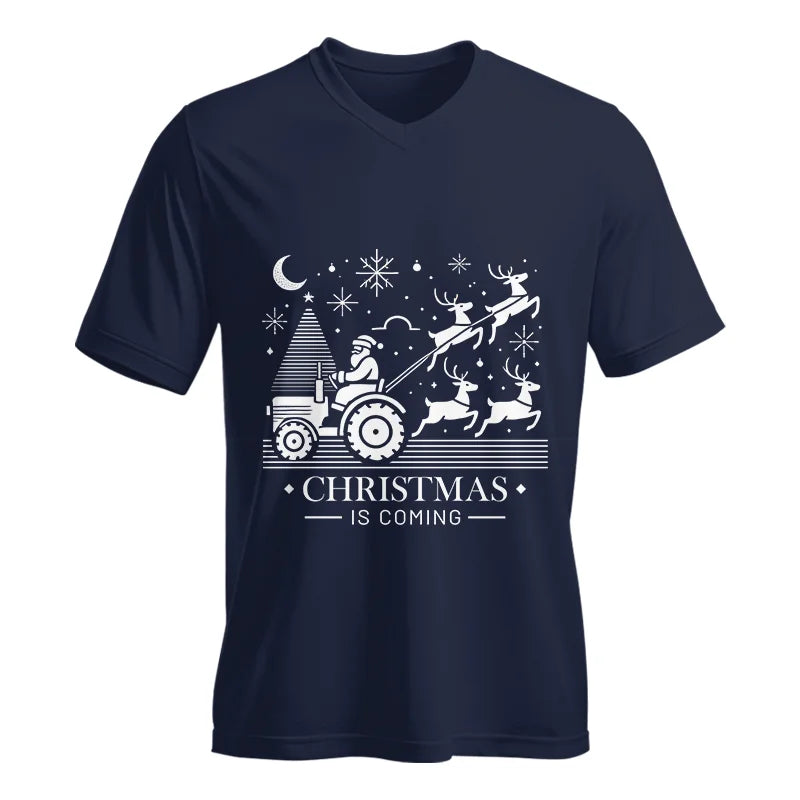 Christmas Is Coming 3 - Unisex Jersey Short Sleeve V-Neck Tee