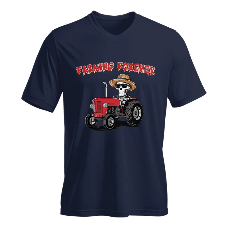 Image of Farming Forever - Unisex Jersey Short Sleeve V-Neck Tee