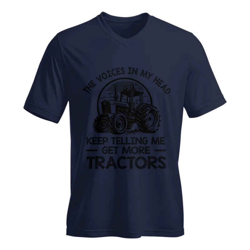 Image of Get More Tractor 2 - Unisex Jersey Short Sleeve V-Neck Tee