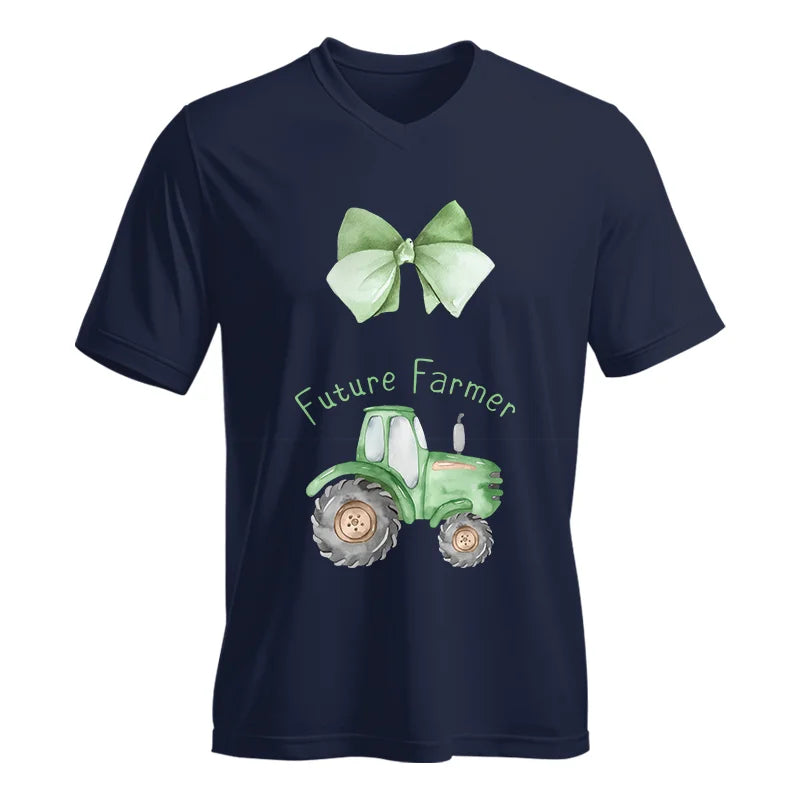 Green Future Farmer - Unisex Jersey Short Sleeve V-Neck Tee