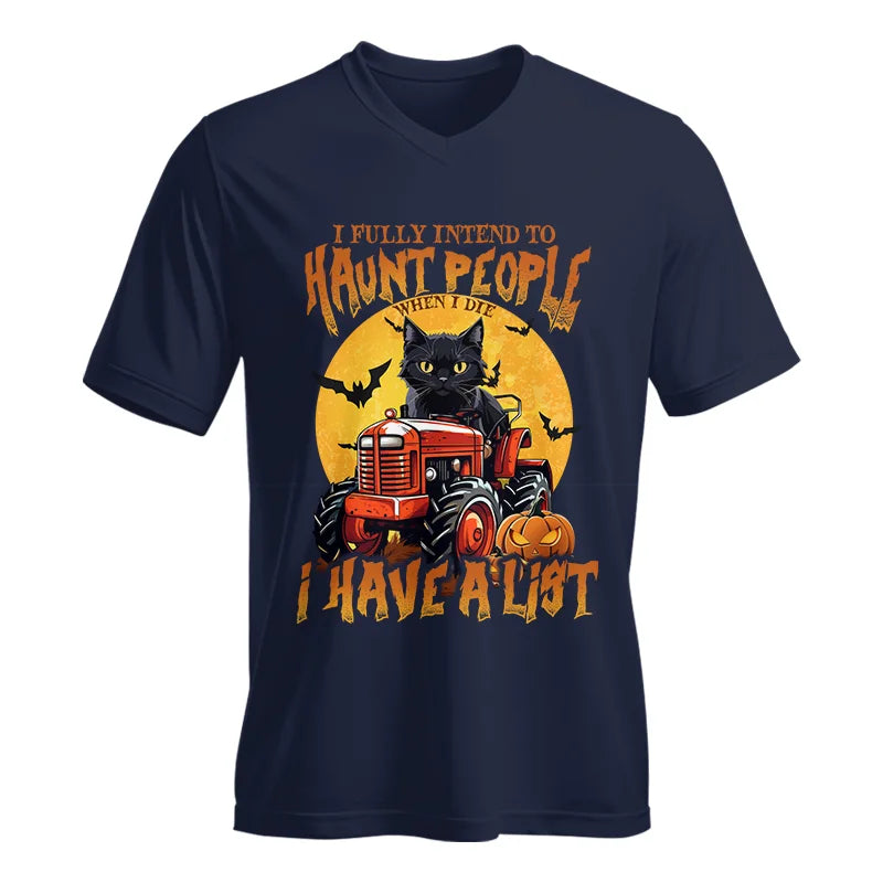 Halloween Farm - Unisex Jersey Short Sleeve V-Neck Tee