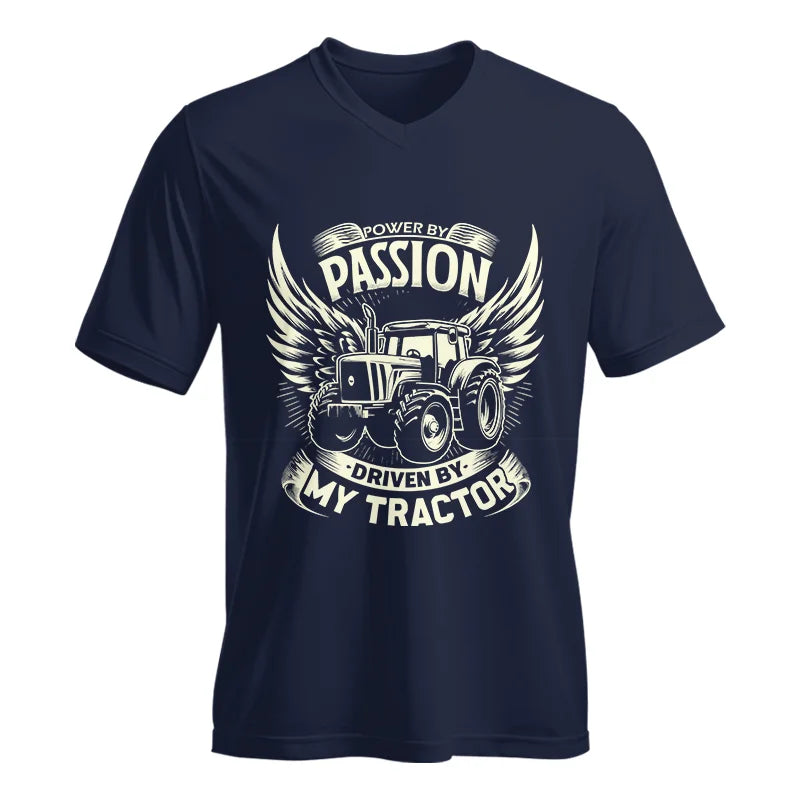 Image of Powered By Passion - Unisex Jersey Short Sleeve V-Neck Tee