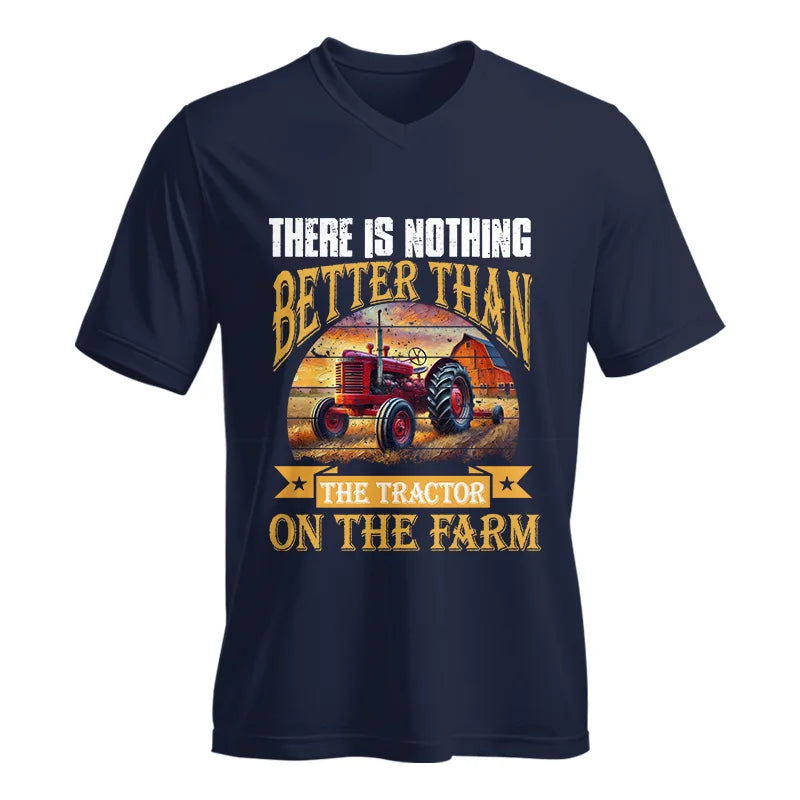 Image of There Is Nothing Better Than Tractor On The Farm 2 - Unisex Jersey Short Sleeve V-Neck Tee