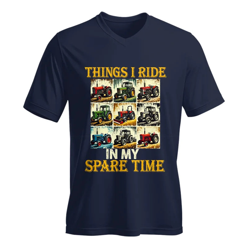 Image of Things I Ride In My Spare Time 2 - Unisex Jersey Short Sleeve V-Neck Tee