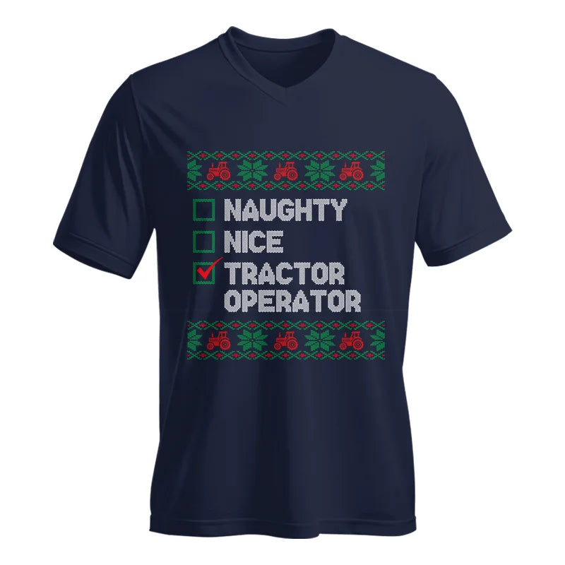 Tractor Operator - Unisex Jersey Short Sleeve V-Neck Tee