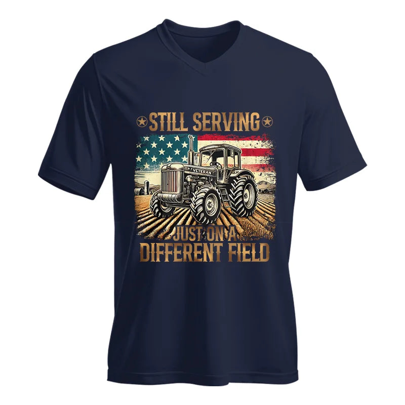 Veteran Farmer Still Serving 2 - Unisex Jersey Short Sleeve V-Neck Tee