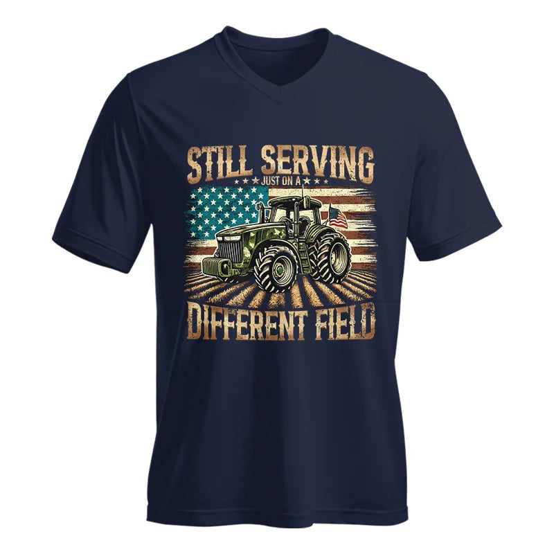 Veteran Farmer Still Serving 5 - Unisex Jersey Short Sleeve V-Neck Tee