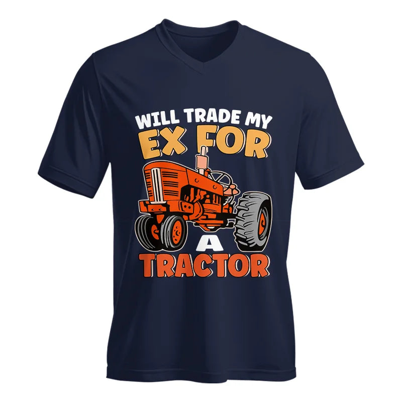 Will Trade My Ex For Tractor - Unisex Jersey Short Sleeve V-Neck Tee